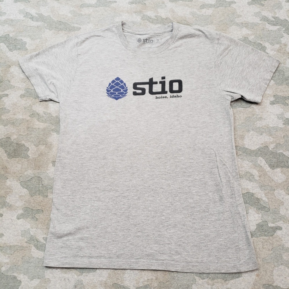 Stio Boise Idaho Top Womens Small Gray Short Sleeve